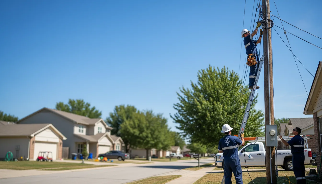 Residential electrician providing installation services in Dillonvale, OH